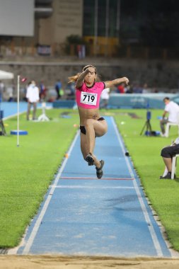 İSTANBUL, TURKEY - Eylül 04, 2020: Türkiye Atletizm Şampiyonası sırasında tanımlanamayan atletler