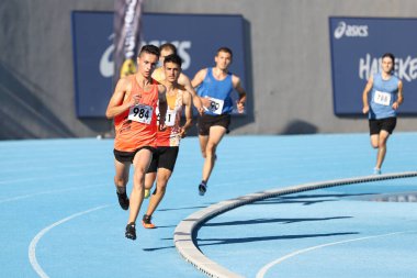 İSTANBUL, TURKEY - EYLÜL 05, 2020: Türkiye Atletizm Şampiyonası sırasında koşan sporcular