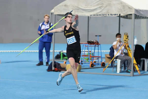 Istanbul Turquía Septiembre 2020 Lanzamiento Indefinido Jabalina Atleta Durante Campeonato —  Fotos de Stock