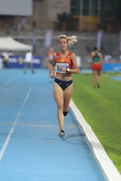 Istanbul Turquía Septiembre 2020 Atleta Indefinido Corriendo Durante Campeonato Balcánico —  Fotos de Stock