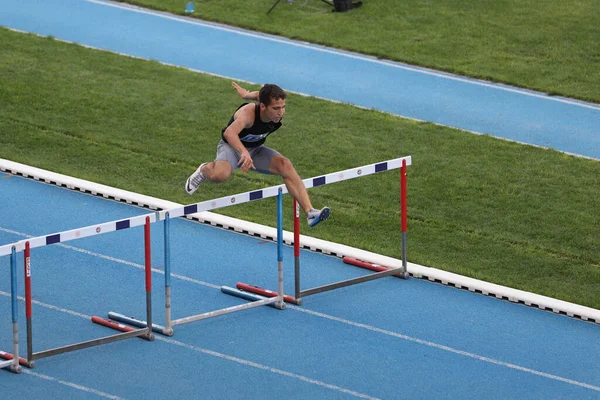 Stanbul Turkey Eylül 2020 Balkan U20 Atletizm Şampiyonası Sırasında 400 — Stok fotoğraf