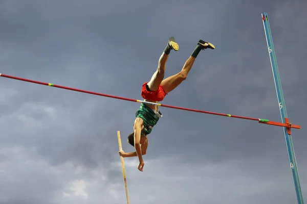 Istanbul Turquia Setembro 2020 Pólo Atleta Indefinido Abaulando Durante Campeonatos — Fotografia de Stock