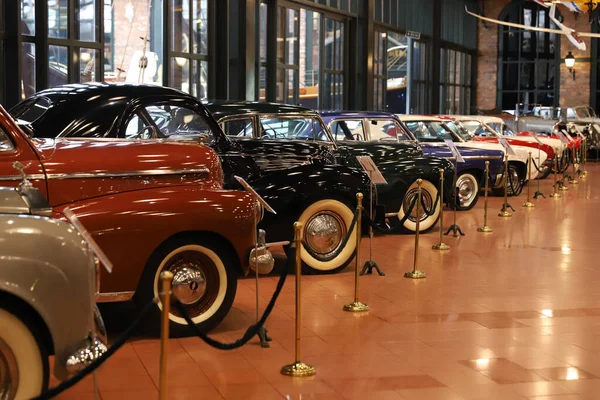 Istanbul Turkey Сентября 2020 Выставка Классических Автомобилей Промышленном Музее Rahmi — стоковое фото