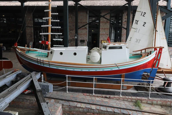 Istanbul Turquía Septiembre 2020 Antiguo Barco Vela Museo Industrial Rahmi —  Fotos de Stock