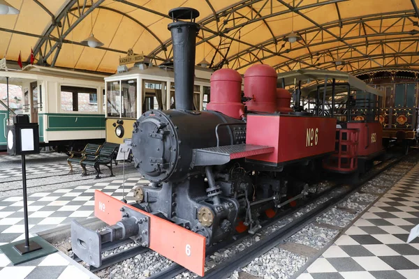 Istanbul Turkey September 2020 Stoomlocomotief Rahmi Koc Industrieel Museum Koc — Stockfoto