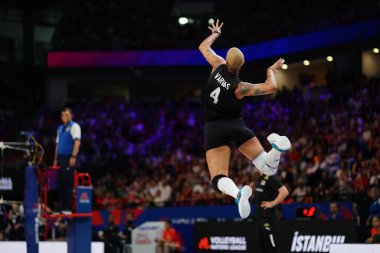 ISTANBUL, TURKIYE - 21 Haziran 2025: Melissa Vargas, Sinan Erdem Kubbesi 'nde Güney Kore - Türkiye VNL karşılaşmasında görev yapıyor