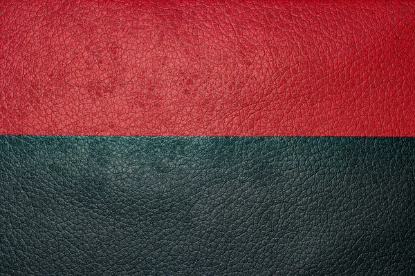 Červená Černá Kůže Textura Detailní — Stock fotografie