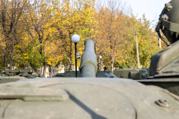 Beczka Radzieckiego Czołgu Bojowego Armii Rosyjskiej — Zdjęcie stockowe
