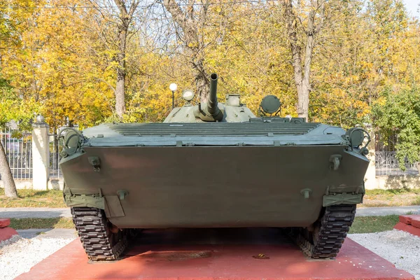Kovrov Obwód Władimirowski Rosja 2020 Niedawno Otwarta Ekspozycja Czołgu Piechoty — Zdjęcie stockowe