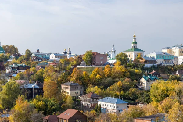 Beautiful Autumn Landscape View Ancient Russian Vladimir City — Stock Photo, Image