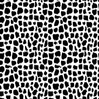 Soyut geometrik sorunsuz elle çizilmiş desen. Modern doku. Tek renkli fırça boyalı arka plan.