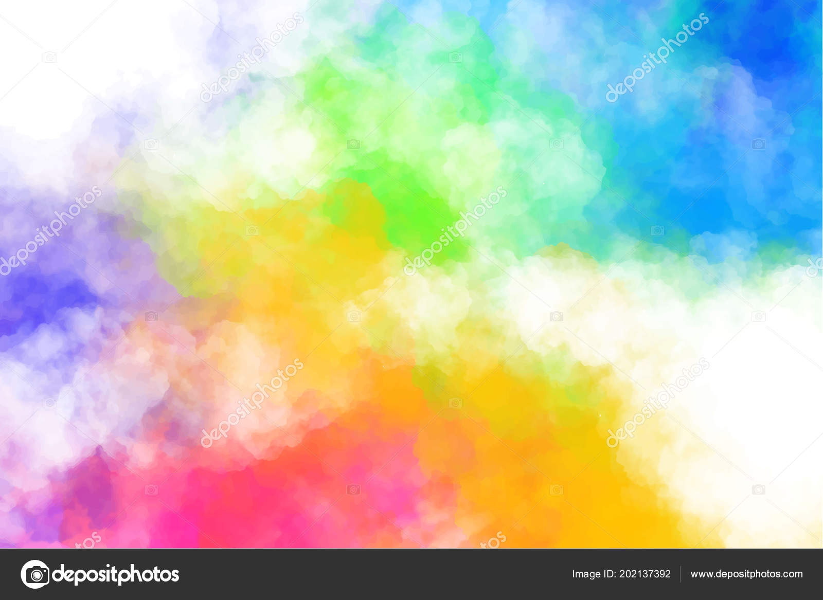 Vector abstract colorful background with colorful clouds, smoke, multicolor  dust, paint. Multicolored concept illustration with realistic clouds of  Holi paint powder. Stock Vector Image by ©ozzichka #202137392