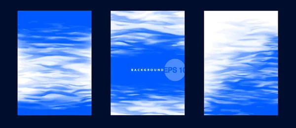Διάνυσμα banner σύνολο. Ρεαλιστική νερού επιφάνειας εικονογράφηση για κάρτες, πρότυπα, web. — Διανυσματικό Αρχείο