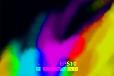 sanatsal zemin, renkli toz el boyalı renkli el ile çizilmiş göz arka plan ile vektör lekeleri