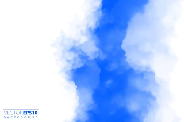 Ilustración vectorial de nubes de luz en el cielo azul. Fondo abstracto con motivo de nube realista . — Vector de stock
