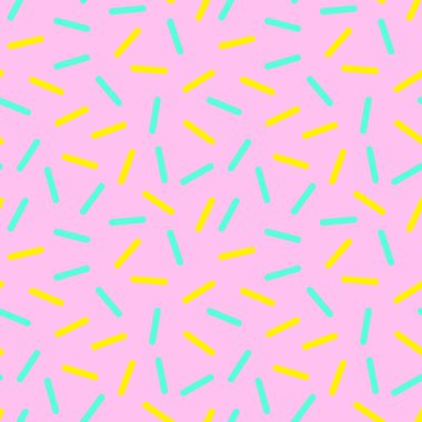 Geometrik vektör seamless modeli. Farklı şekiller kalın çizgiler. Serpin seamless modeli.