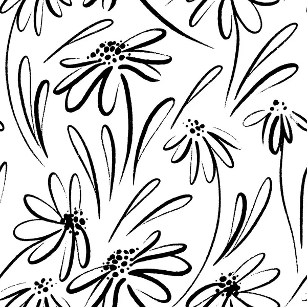 Virágmintás. Virágok textúra. Elegáns absztrakt vektor növény Dísznövény háttér — Stock Vector