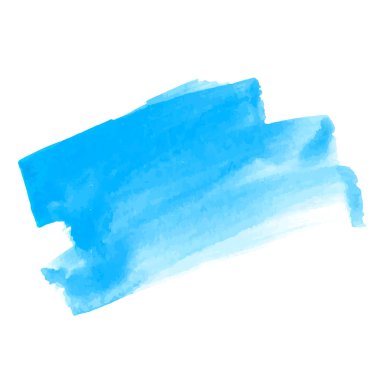 Vektör elle çizilmiş suluboya fırça leke. Renkli boyalı inme. Arka plan fırça suluboya efekti.