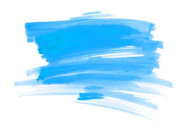 Vektör elle çizilmiş suluboya fırça leke. Renkli boyalı inme. Arka plan fırça suluboya efekti.