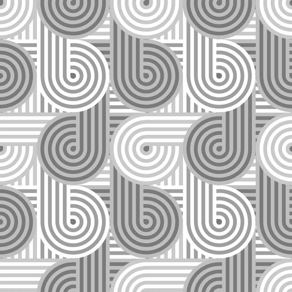 Nahtlose geometrische Muster. geometrischer einfacher Druck — Stockvektor