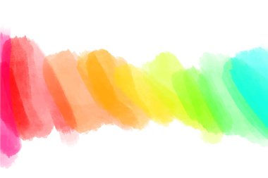 Sanatsal arkaplan, fırça darbeli vektör çeşitli renkler, suluboya arka plan renkli boya lekeli