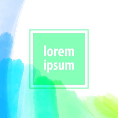 Sanatsal arkaplan, fırça darbeli vektör çeşitli renkler, suluboya arka plan renkli boya lekeli