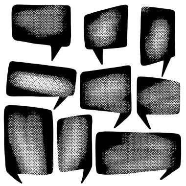 El belirtme çizgisi bulutlar arka planında için çeşitli şekiller çekilmiş. Vektör tasarımları için tek renkli elemanları dokulu.