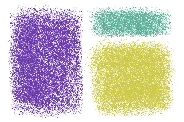 Coloridos fondos vectoriales texturizados. Conjunto de texturas abstractas, salpicadas, sucias para el diseño. Conjunto de fondos de grano dibujado a mano . — Archivo Imágenes Vectoriales