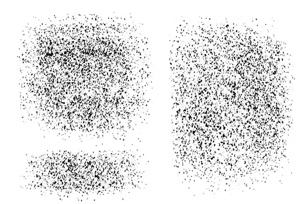 グランジ モノクロのベクトルの背景.ほこりオーバーレイ苦痛粒、単に汚れた効果を作成するためのオブジェクトの上に配置されたイメージ。設計のための抽象的な飛び散った、汚い、テクスチャです。手描きの粒 — ストックベクタ