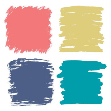 Sanatsal arka planında, fırça darbeleri soluk renkler ile vektör, yağlı boya bak arka plan tasarım öğeleri olarak renkli boyalı lekeleri ile