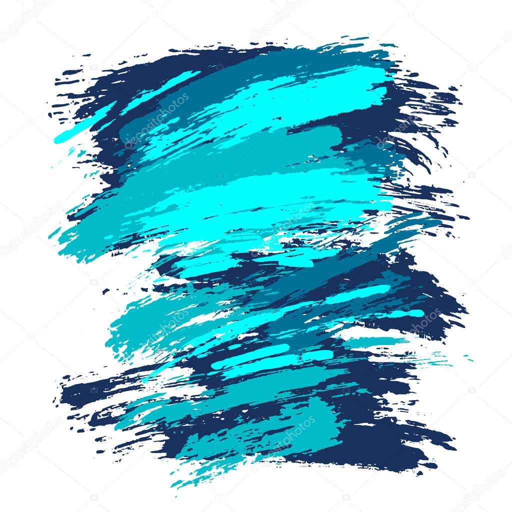 artistic square backdrop, vector with brush strokes various colors, oil paint look background with colorful painted stains, each color isolated on a layer, easy editing