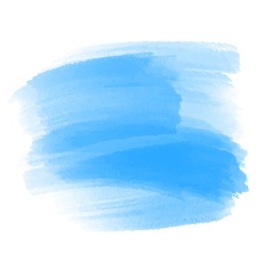 Vektör elle çizilmiş suluboya fırça leke. Renkli boyalı kontur.