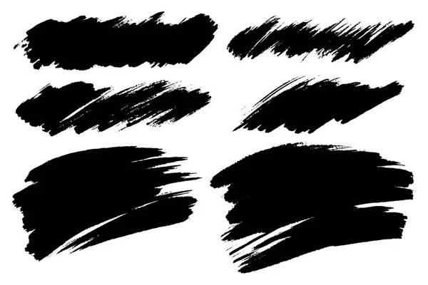 Set vettoriale di pennellate disegnate a mano, macchie per fondali. Set di elementi di design monocromatici. Un colore monocromatico sfondi disegnati a mano artistici. — Vettoriale Stock