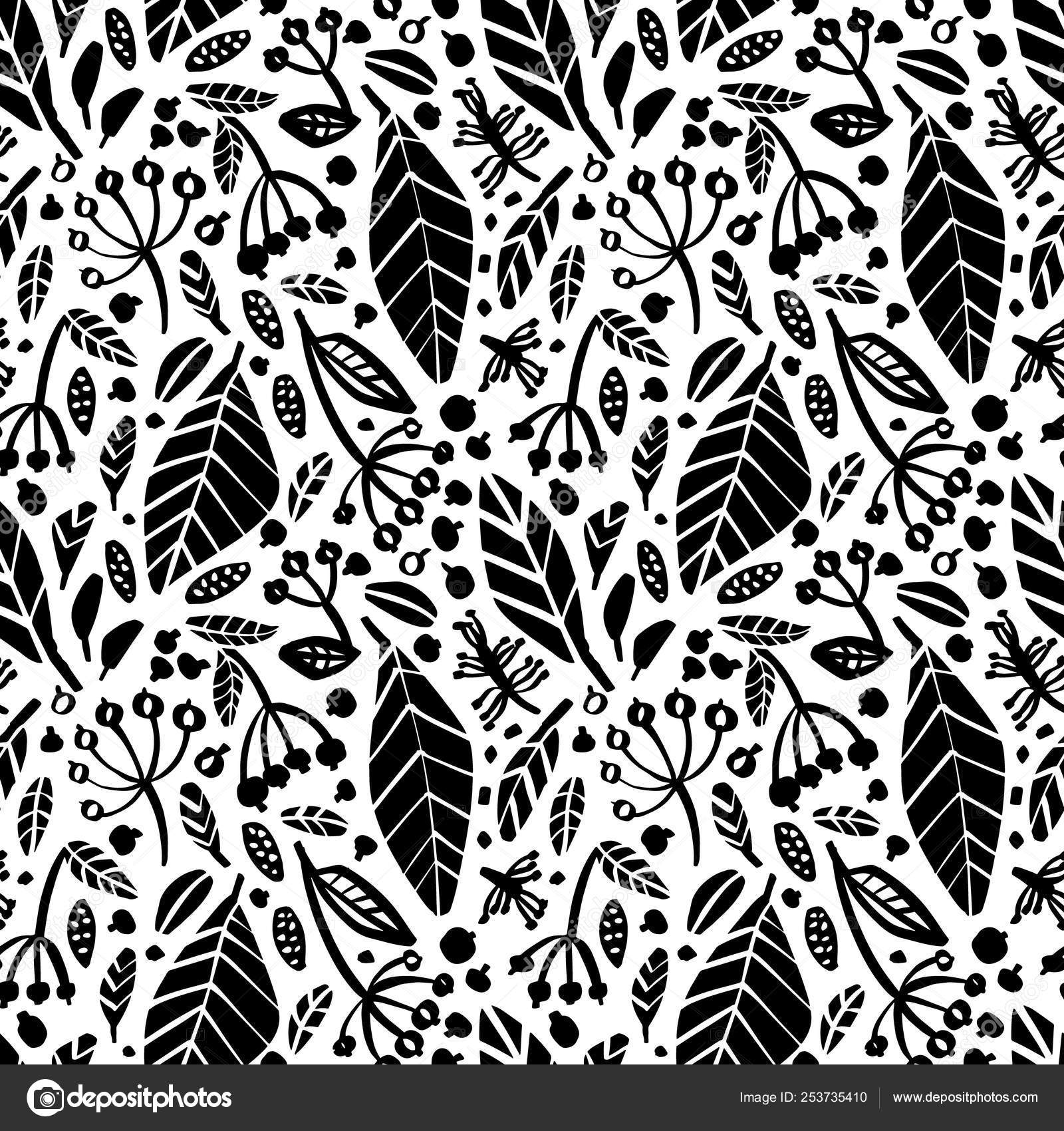 Illustrazione Artistiche Bianco E Nero Fiori Reticolo