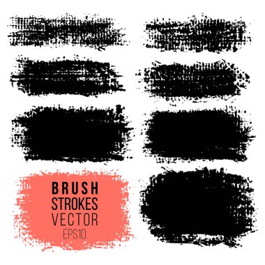 Vektör el çizilen Marker vuruşları için çeşitli dikdörtgen şekil arka planda ayarlayın. Renkli sanatsal el çizilmiş arka planlar. El çizilmiş listesi, tasarım elemanları.