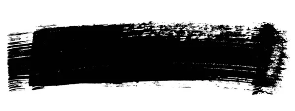Vettore mano disegnato grande macchia pennello. Inchiostro monocromatico dipinto ictus. Dipinto con pennello macchia nera. Contesto artistico monocromatico. Uno sfondo grungy colore . — Vettoriale Stock