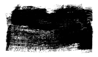 Vektör elle çizilmiş büyük fırça leke. Tek renkli mürekkep vuruşu boyalı. Fırça siyah leke tarafından boyalı. Tek renkli sanatsal zemin. Bir renk grungy arka plan.