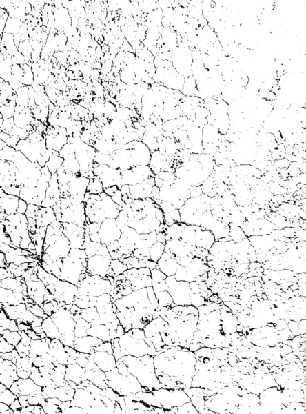 Betonad overlay textur av grov yta, torr jord, sprucken mark. Grunge bakgrund. En färggrafisk resurs. — Stock vektor