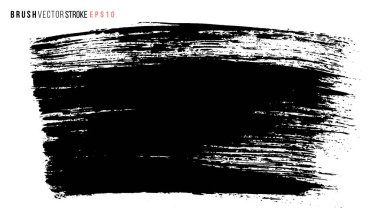 Vektör el büyük fırça lekesi çizdi. Tek renkli mürekkep darbesi. Artistik fon. Bir rengarenk arkaplan.