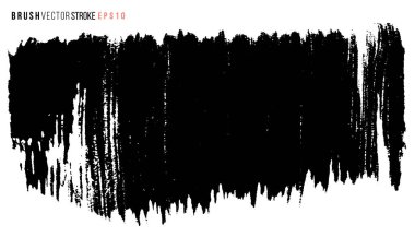 Vektör el büyük fırça lekesi çizdi. Tek renkli mürekkep darbesi. Artistik fon. Bir rengarenk arkaplan.