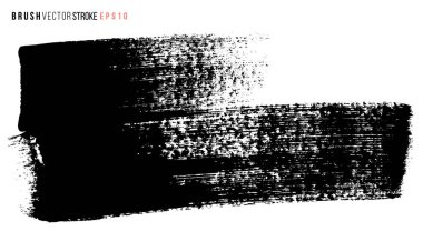 Vektör el büyük fırça lekesi çizdi. Tek renkli mürekkep darbesi. Artistik fon. Bir rengarenk arkaplan.