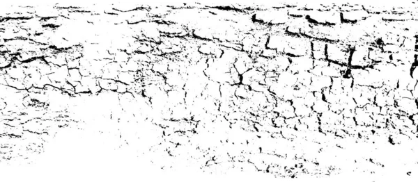 ざらざらした表面、割れた木、木の樹皮の落ち込みオーバーレイテクスチャ。グランジの背景。1つのカラーグラフィックリソース. — ストックベクタ