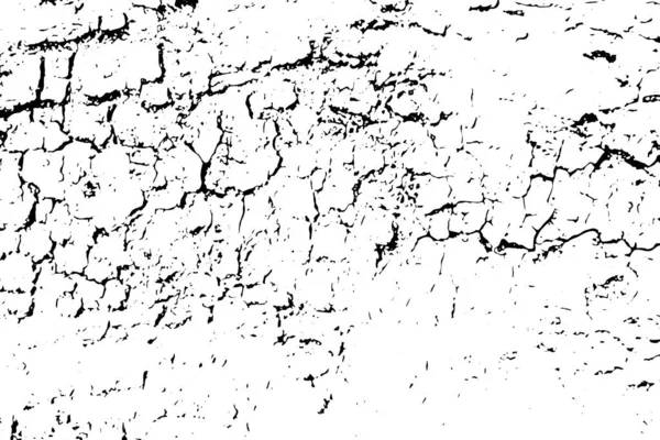 Distressed Overlay Textur der rauen Oberfläche, rissiges Holz, Baumrinde. Grunge-Hintergrund. eine farbige grafische Ressource. — Stockvektor