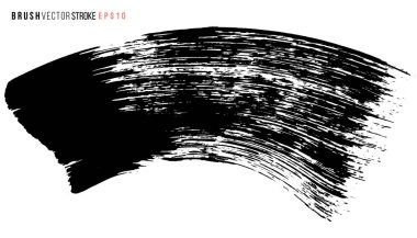 Vektör el büyük fırça lekesi çizdi. Tek renkli mürekkep darbesi. Artistik fon. Bir rengarenk arkaplan.