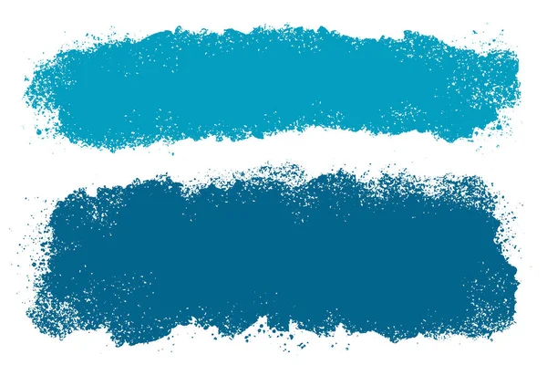 Konstnärlig bakgrund S, vektor pensel stroke, pensel färg ser bakgrunder med blå färg handmålade fläckar. — Stock vektor