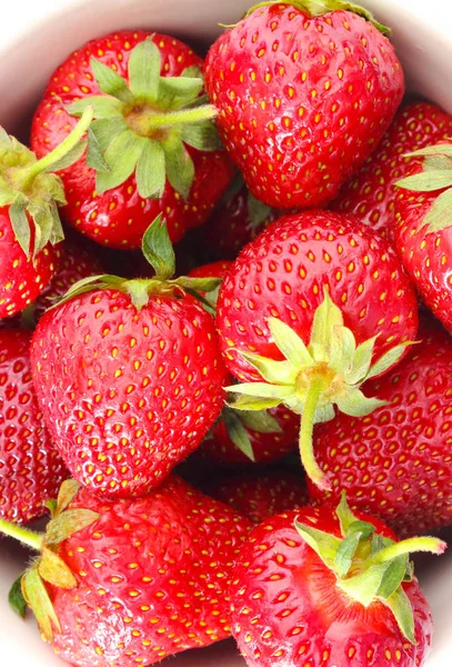 新鲜成熟草莓 健康甜点和营养概念 — 图库照片