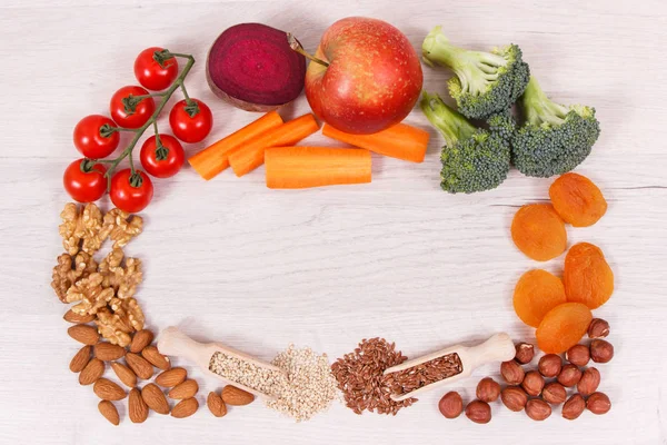 Kader Van Beste Voedzame Gezonde Natuurlijke Voeding Voor Gezondheid Goed — Stockfoto