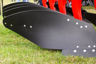 Bölümü ve tarım siyah pulluk, modern teknoloji tarım kavramı içinde detay