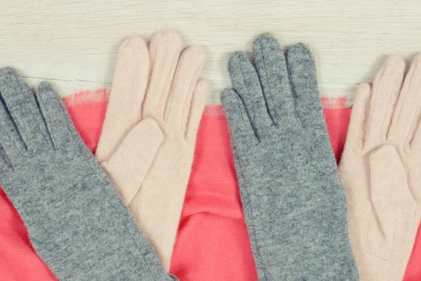 Женская Шерстяная Одежда Осень Зиму Концепция Теплой Одежды — стоковое фото