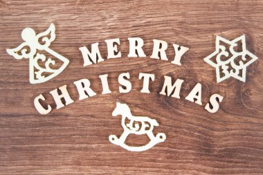 Yazıt Merry Christmas dekorasyon rustik kurulu, Festival zaman kavramı ile